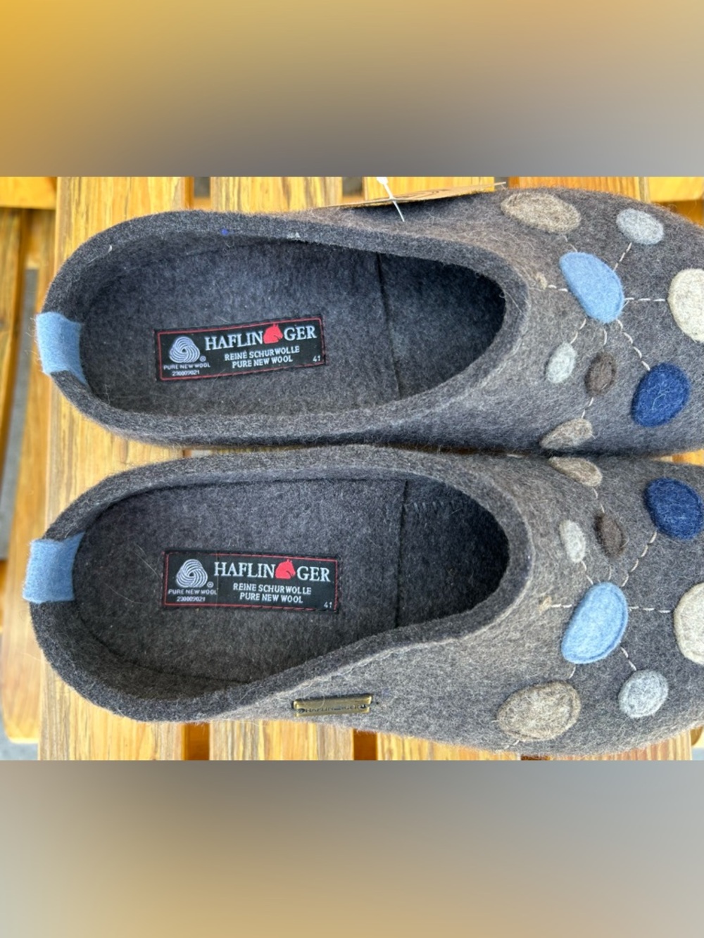 NWT Haflinger Grizzly Faible Wool Clog EU 41 - Picture 4 of 9